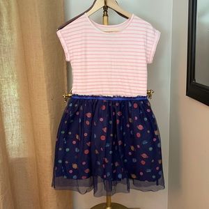 Cat & Jack Space themed skirt with tulle layer